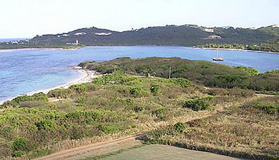 View of the Columbus crew landing site