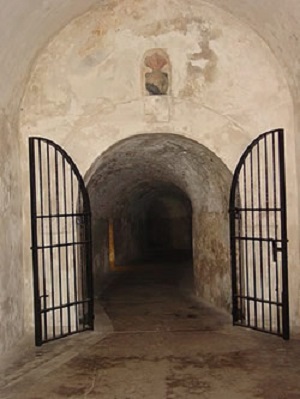 Entrance to the Castillo San Cristobal tunnel Entrance to the Castillo San Cristobal tunnel