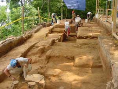 Excavation of Shiloh Indian Mound A Excavation of Shiloh Indian Mound A