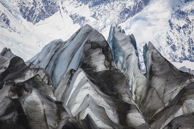 Crevasses on the surface of the Kennicott Glacier (Wrangell-St. Elias National Park, AK) Crevasses on the surface of the Kennicott Glacier (Wrangell-St. Elias National Park, AK)