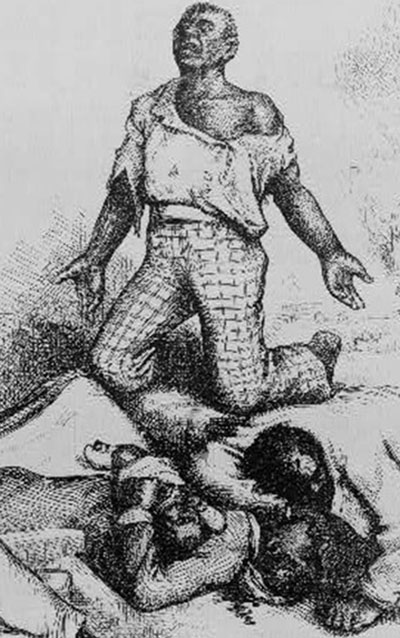 Thomas Nast cartoon condemning disenfranchisement of African Americans