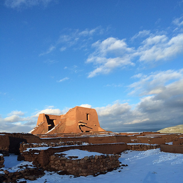 Good air quality as seen at Pecos National Historic Park