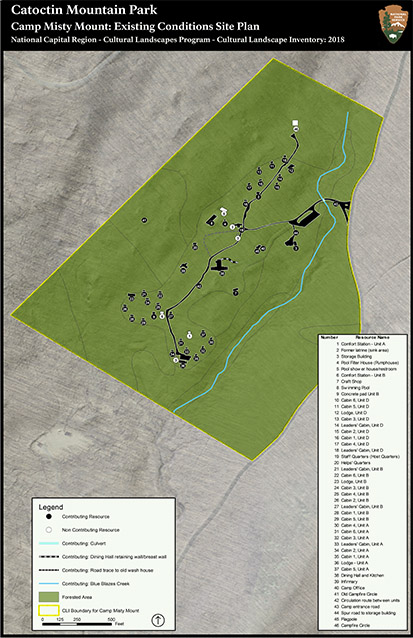 Camp Misty Mount Site Plan Camp Misty Mount Site Plan