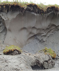 Thawing permafrost