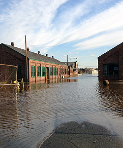 Flooding of the North Maintenance Area at Sandy Hook