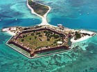 Fort Jefferson surrounded by ocean