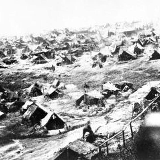 Photograph of Andersonville prison. Photograph of Andersonville prison.