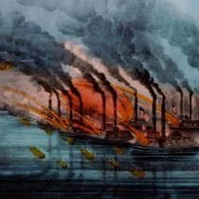 Currier and Ives print of the bombardment and capture of Fort Henry Currier and Ives print of the bombardment and capture of Fort Henry