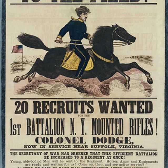 Image of an advertisement for joining the Calvary