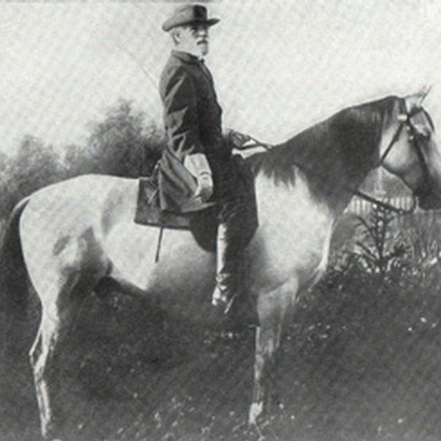 General Robert E. Lee on his horse Traveler