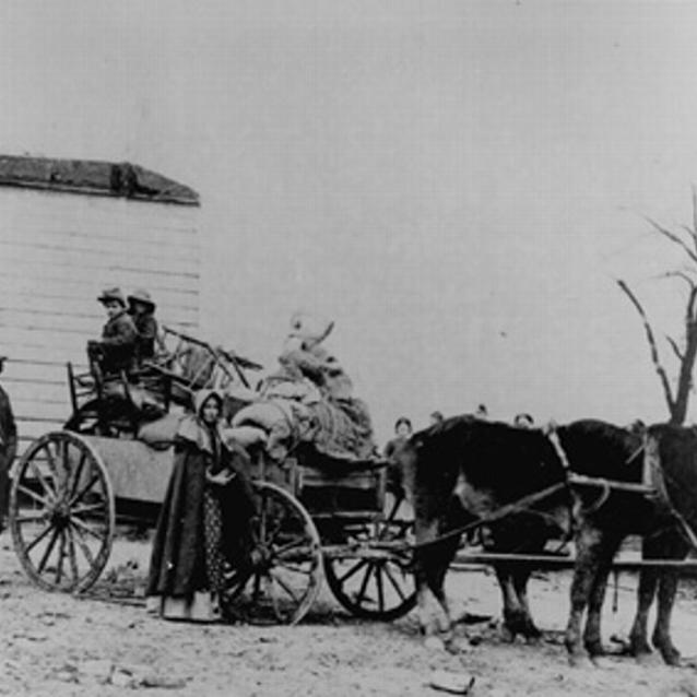 Photograph of Virginia refugees in 1862