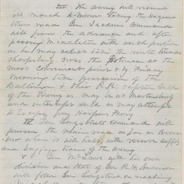 Moddern photograph of a page of the Special Orders