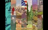 A collage of the centennial quilt collection