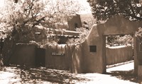 Visitor entrance to the Old Santa Fe Trail Building.