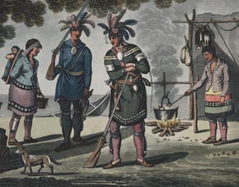 Native American camp