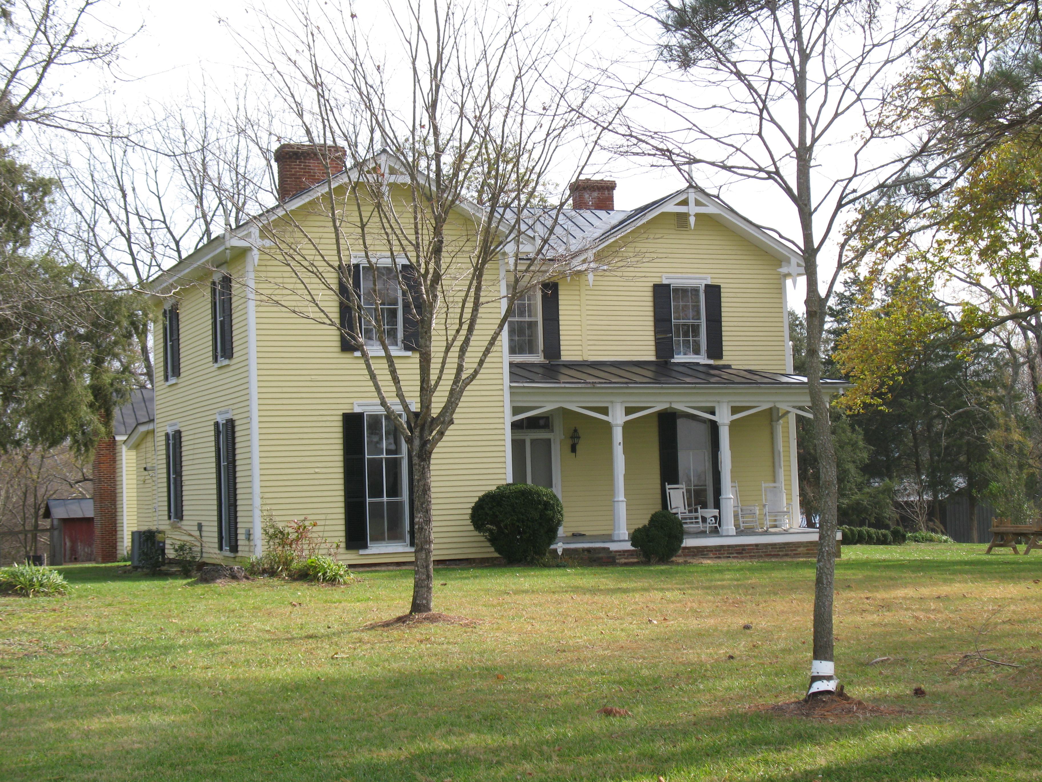 Yellow historic house