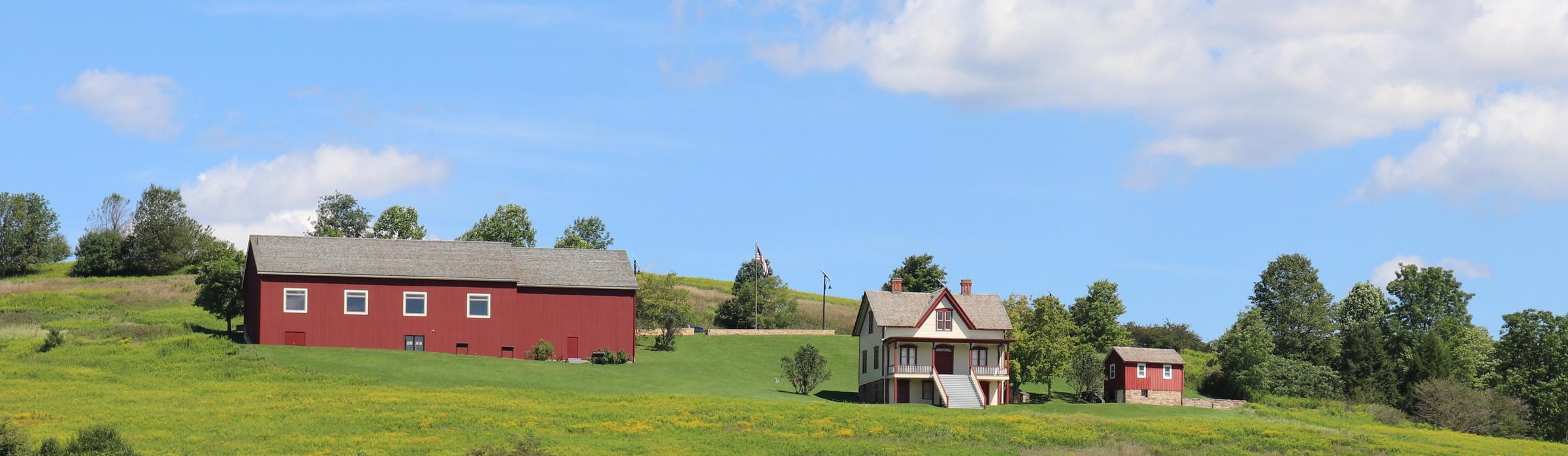 Barn and spring house