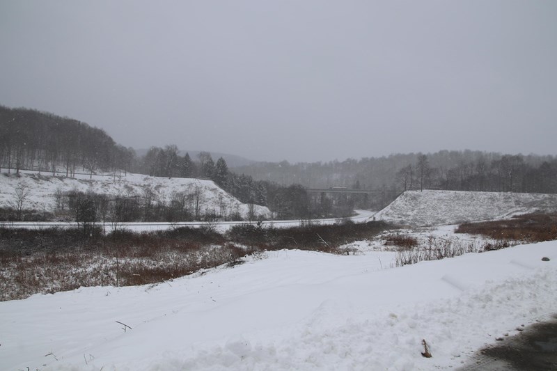 The remains of the South Fork Dam Remains of the dam
