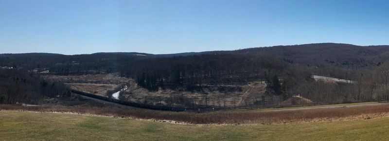 The remains of the South Fork Dam Dam remains