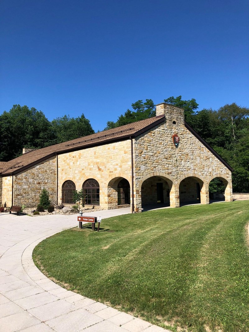 Summit Level Visitor Center Stone building
