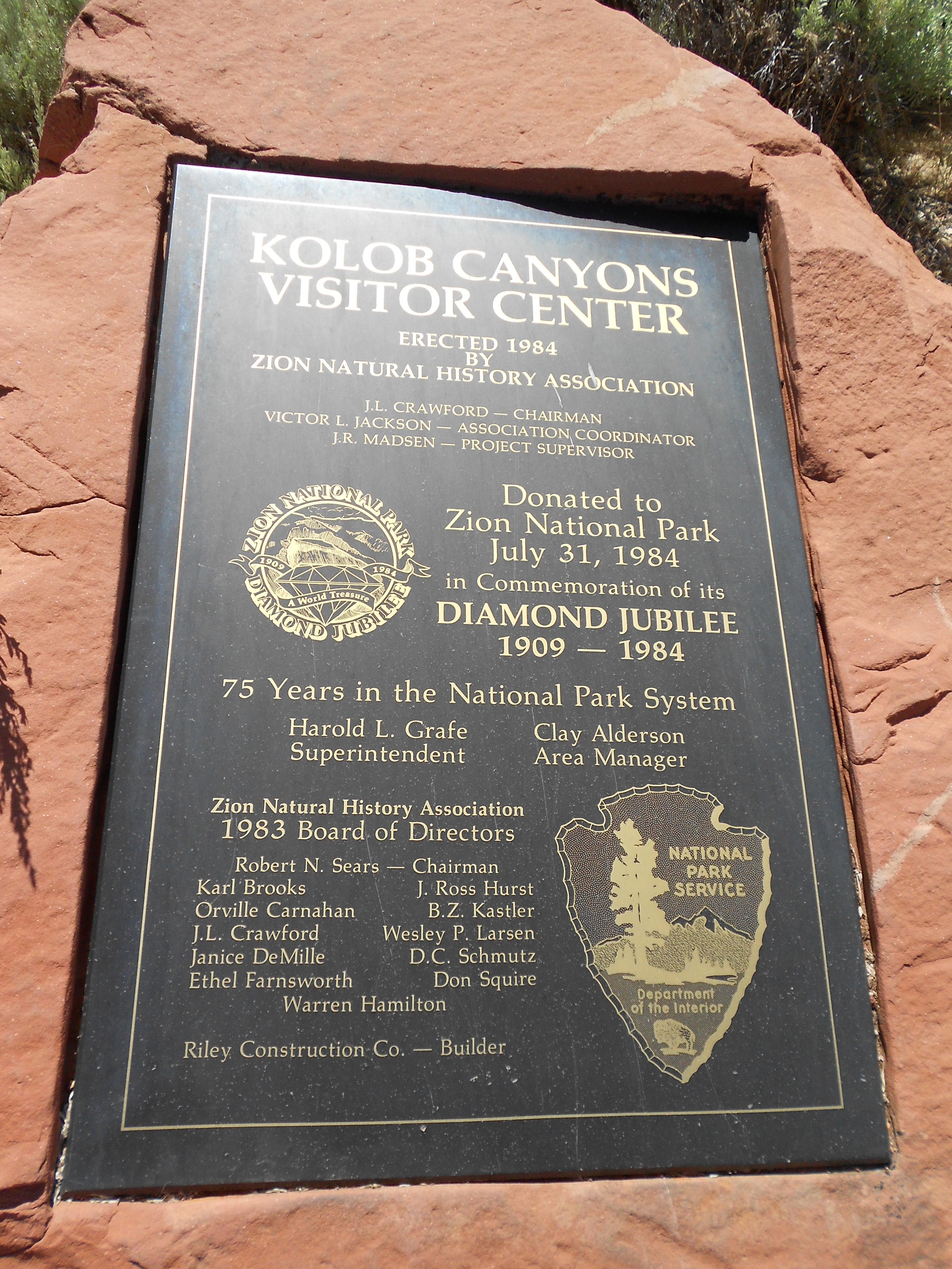 Kolob Canyons Visitor Center