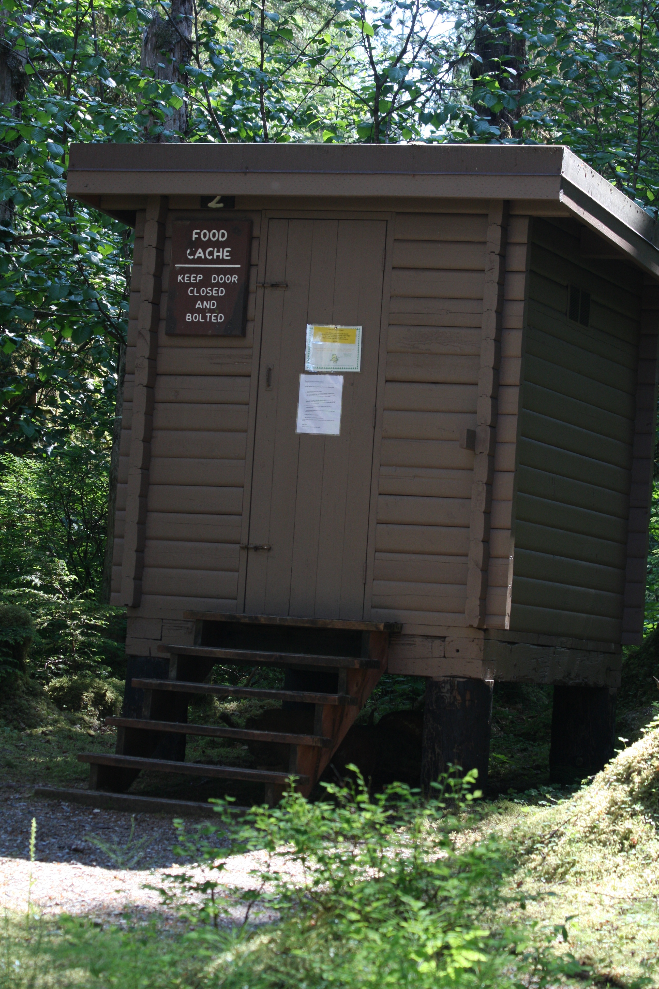 Bear-proof food cache