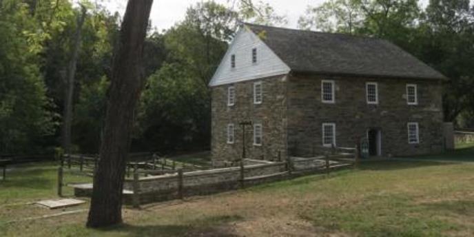 A stone mill house