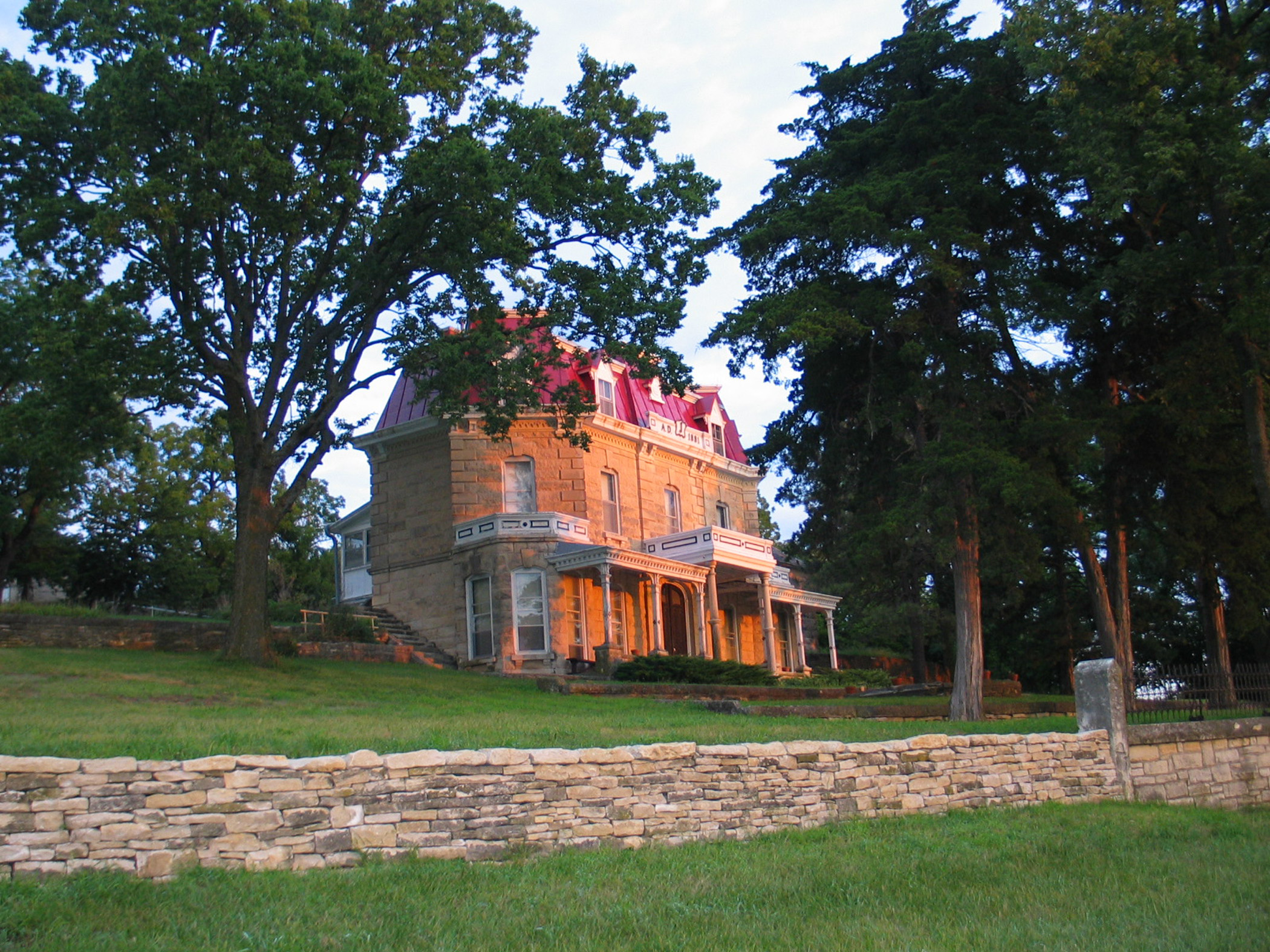 limestone mansion of the ranch