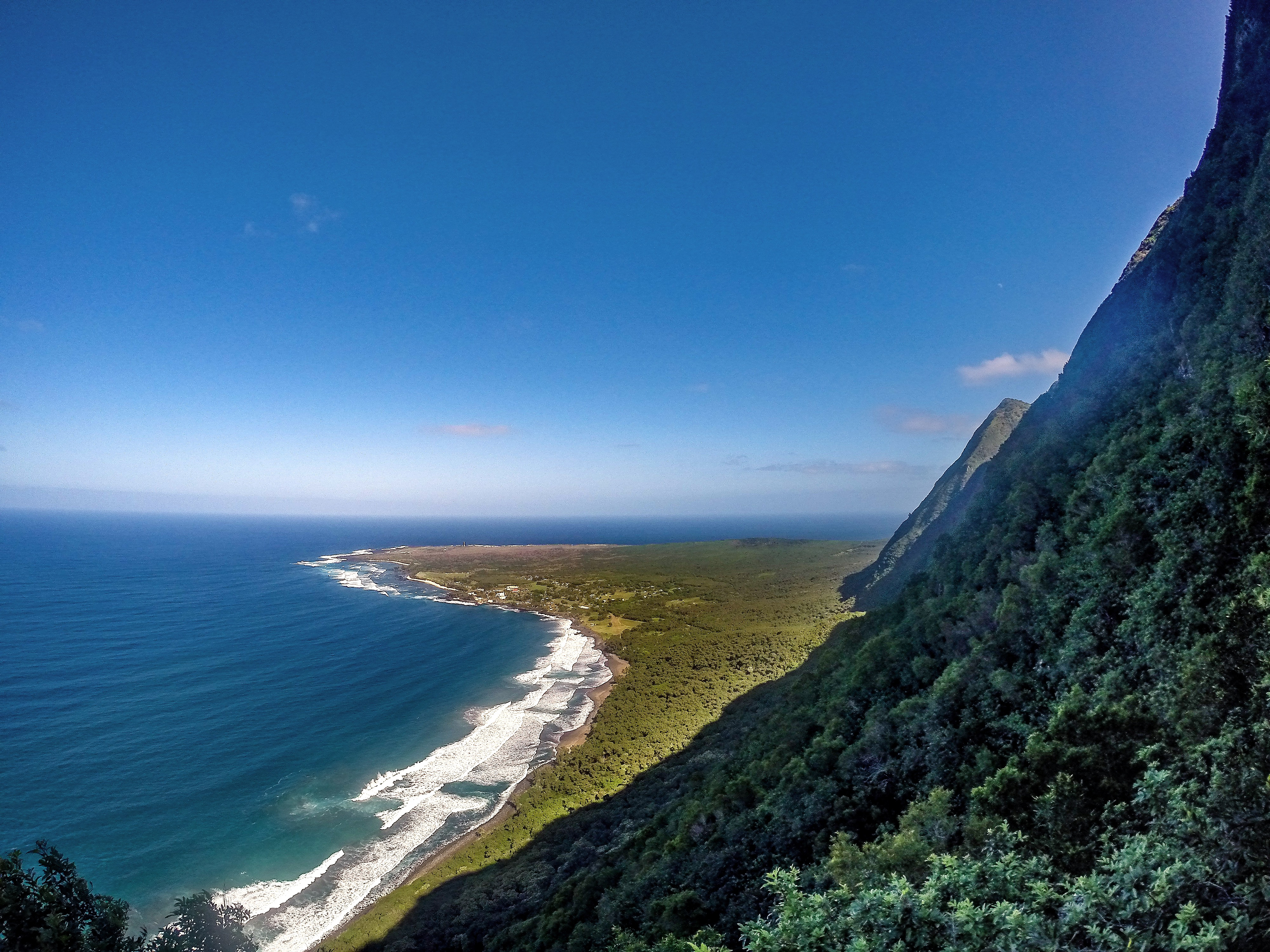 View of Kalaupapa Peninsula from Overlook