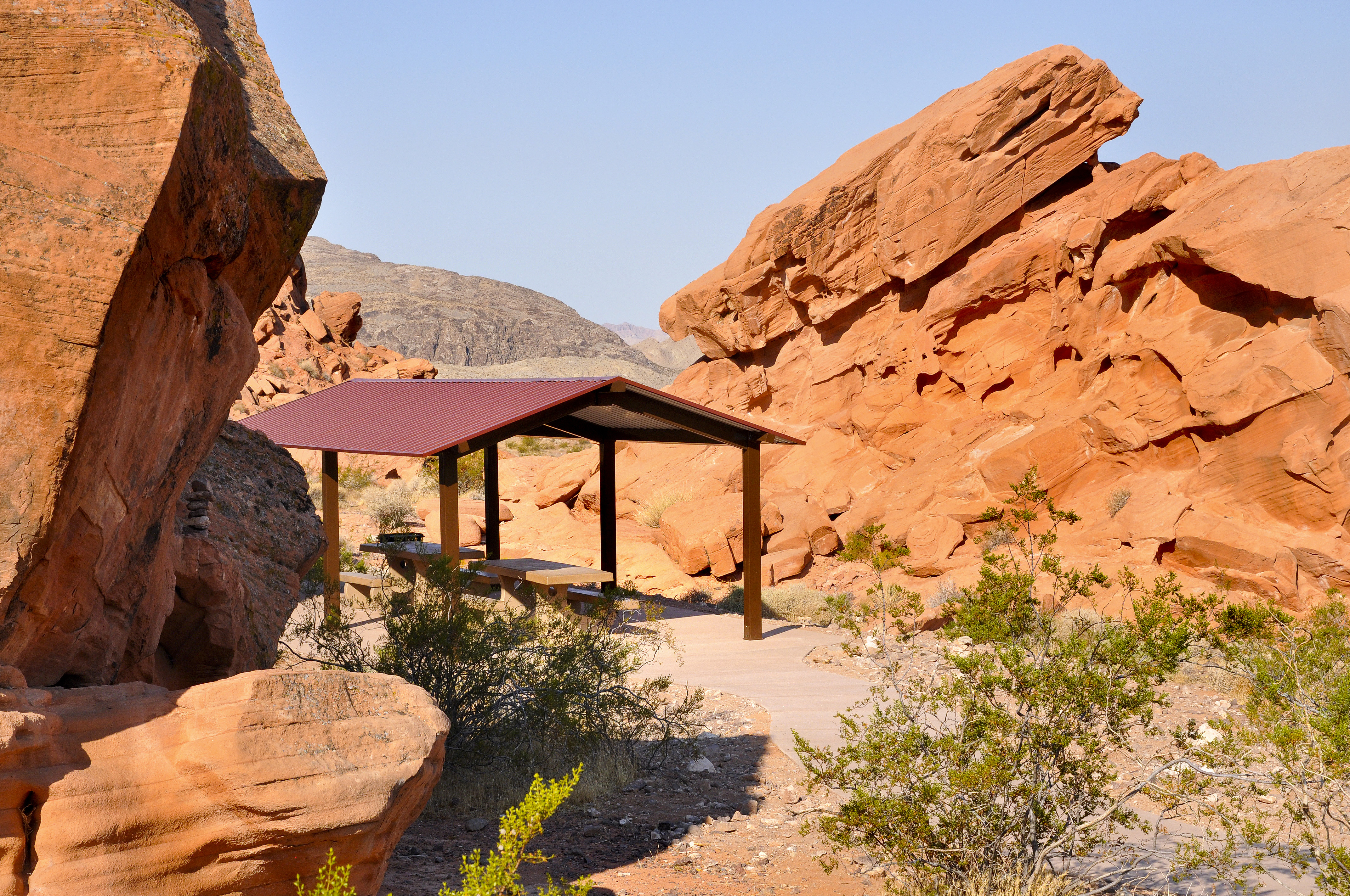 picnic area at Redstone