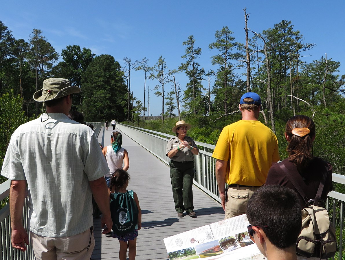 Historic Jamestowne ranger-led boardwalk tour from the official NPS basic information page.