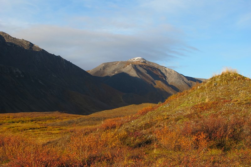Golden Hour Light and shadows on mountains