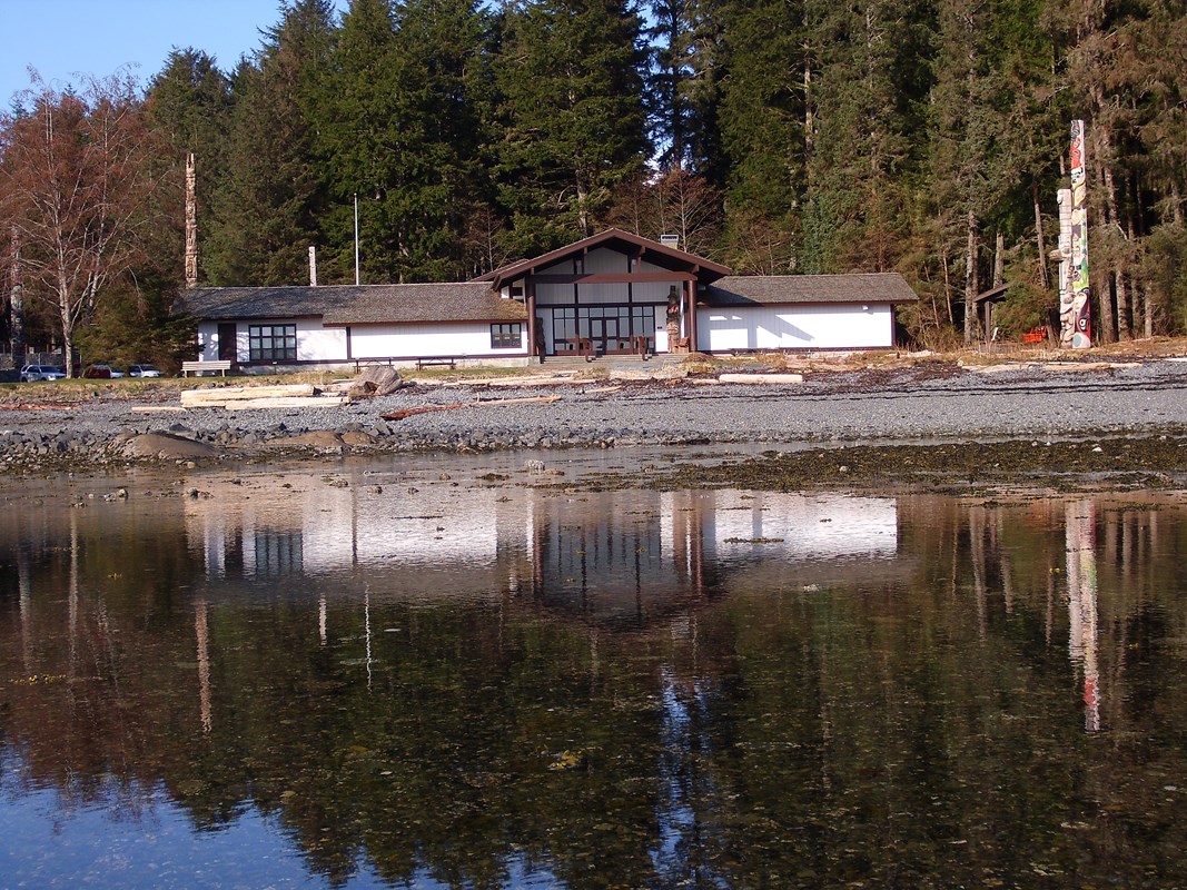Visitor Center from the beach. 