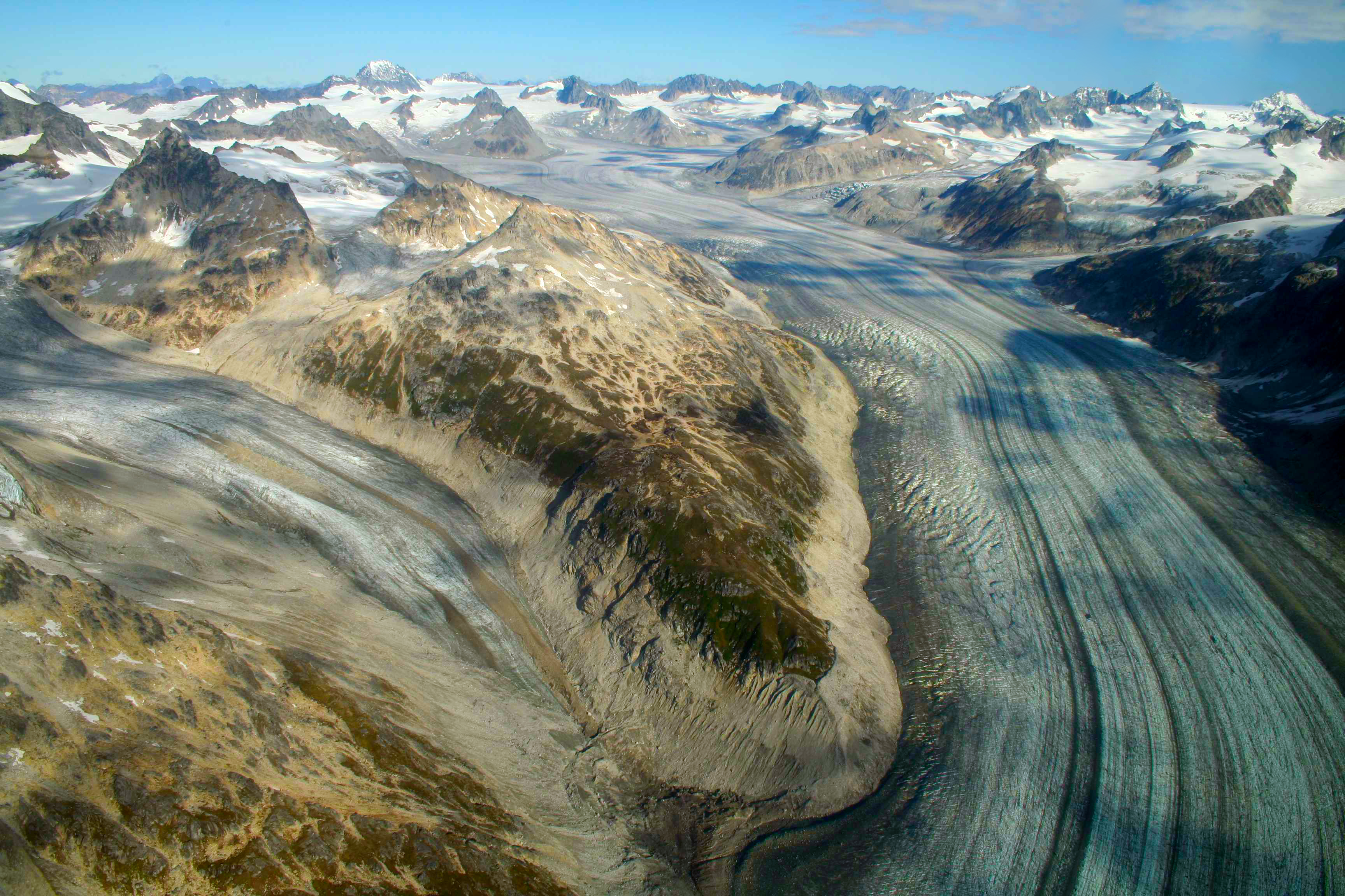 photo of large alpine glacier