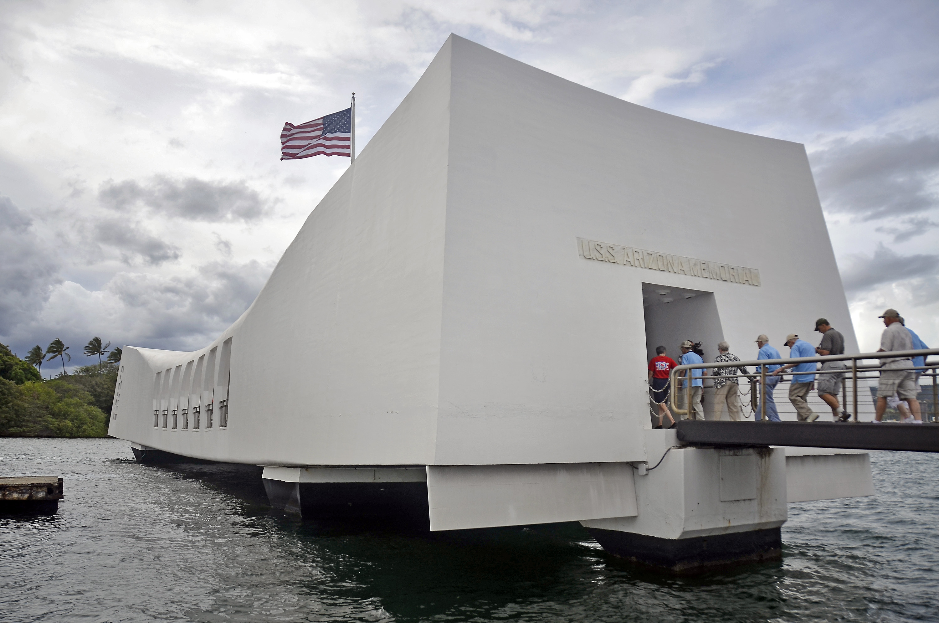 Visitors at the USS Arizona Memorial