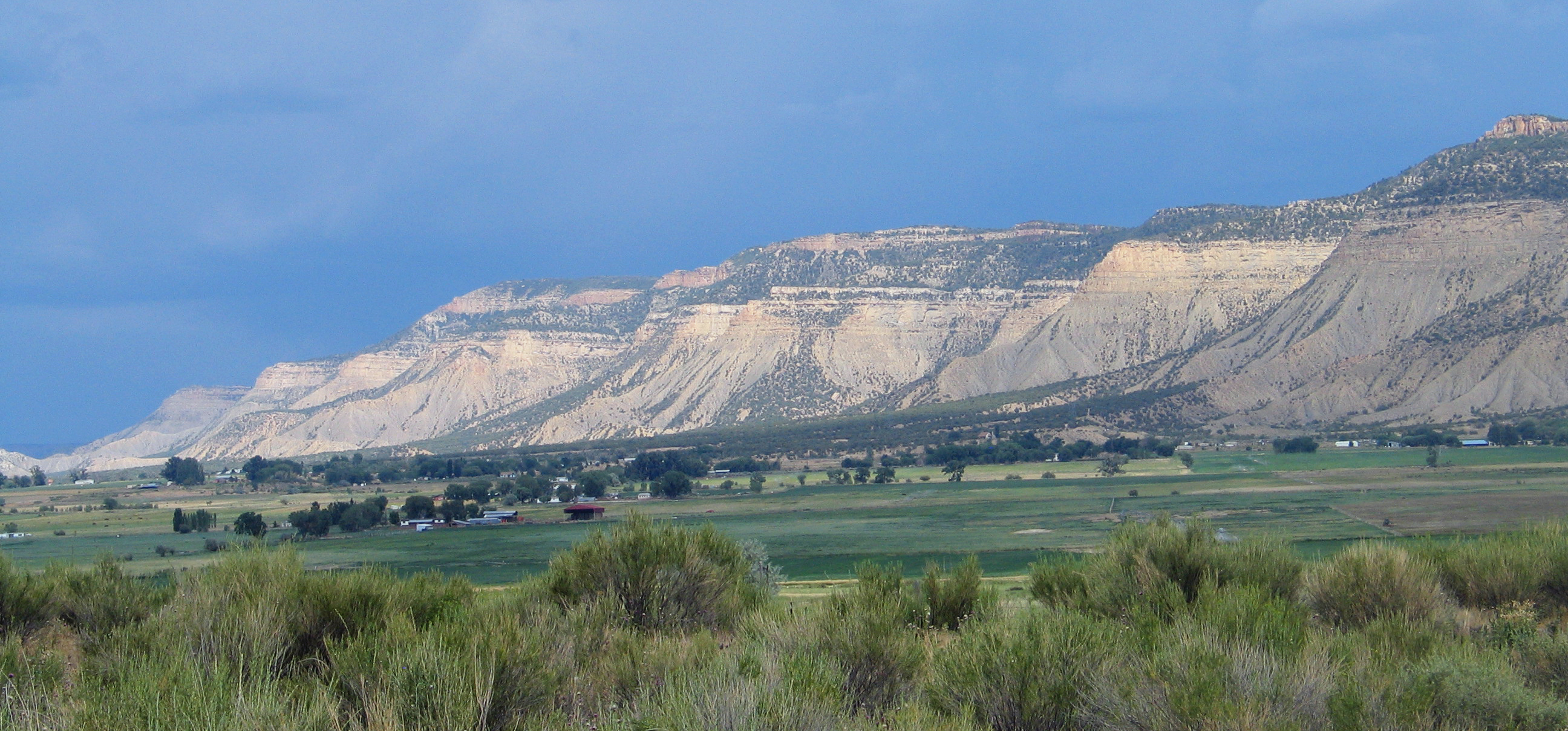 View of Mesa Verde landform