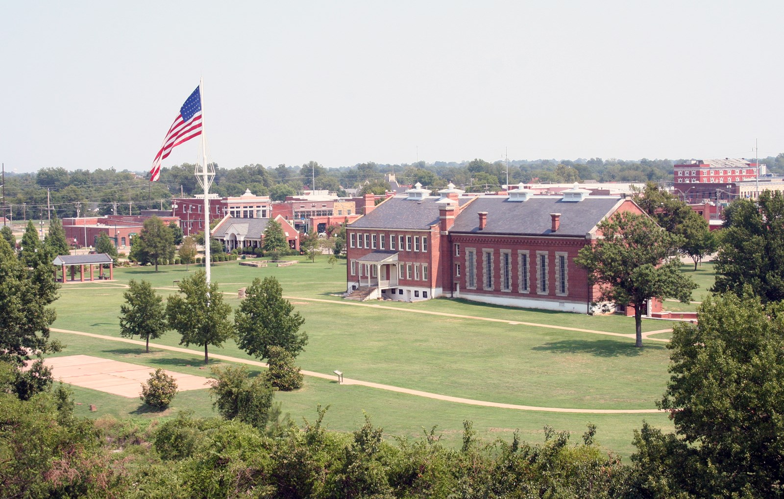 Aerial view of visitor center