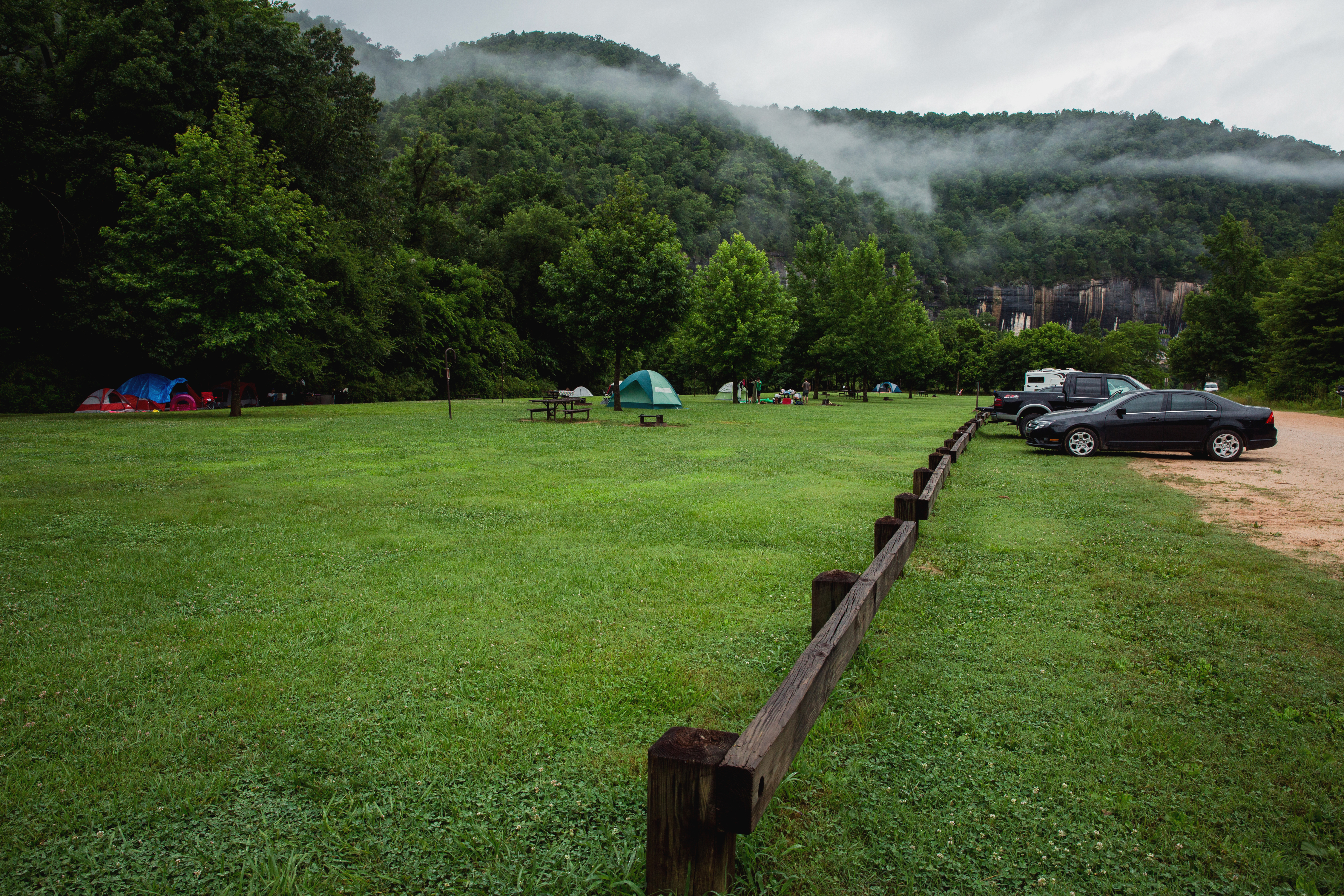 Tent camping at Steel Creek