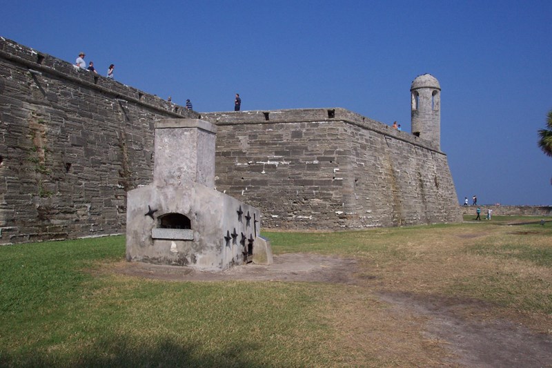 Castillo de San Marcos Hot Shot Furnace Furnace for heating cannon balls