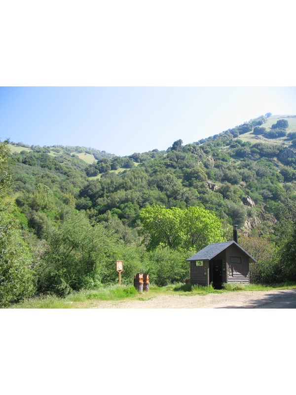 Vault toilets at South Fork Campground