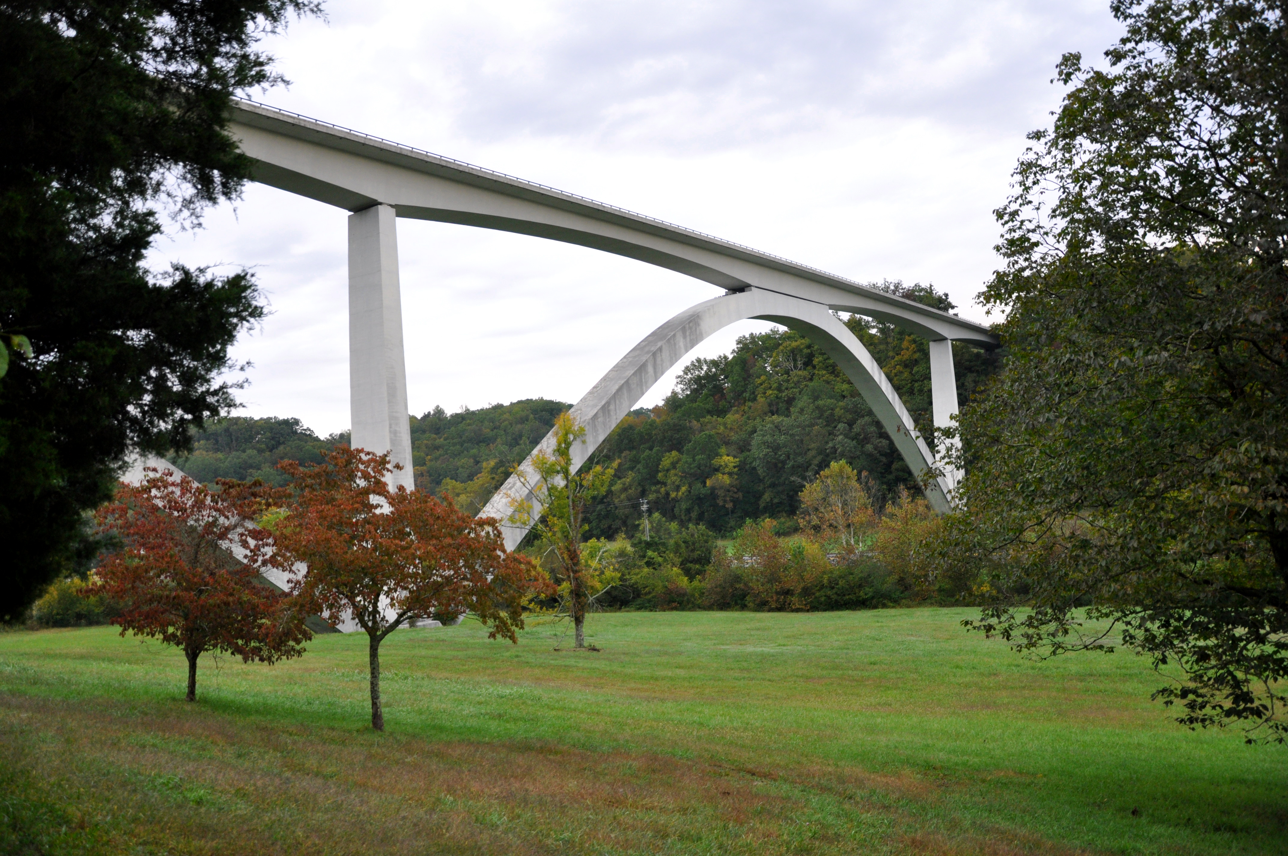 View of the Double Arch Bridge from Birdsong Hollow