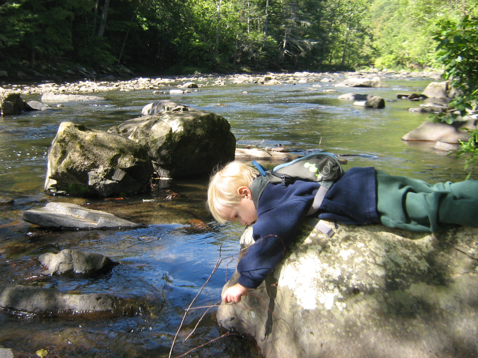 Youngster enjoying the Bluestone