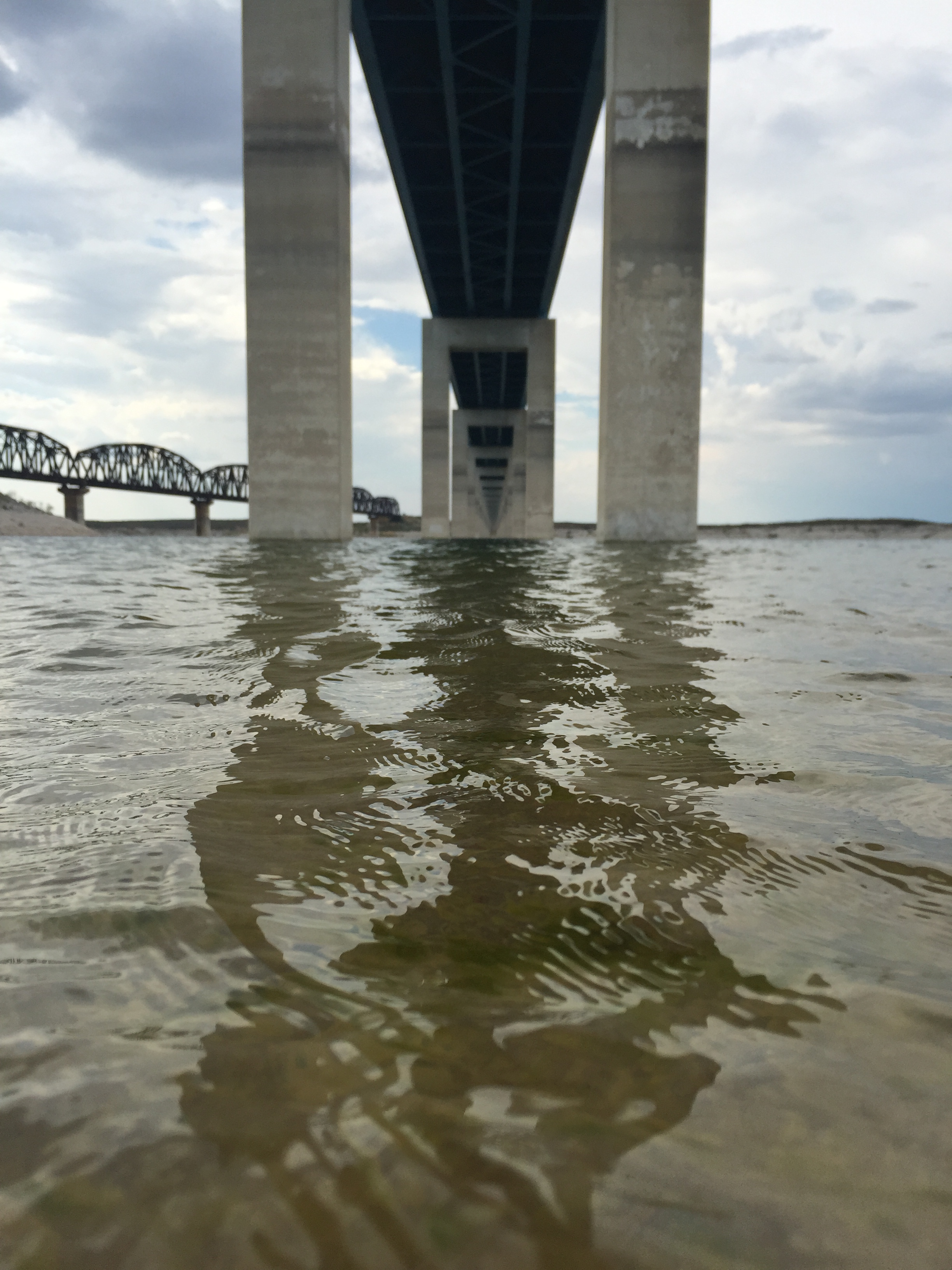 Under the HWY 90 Bridge