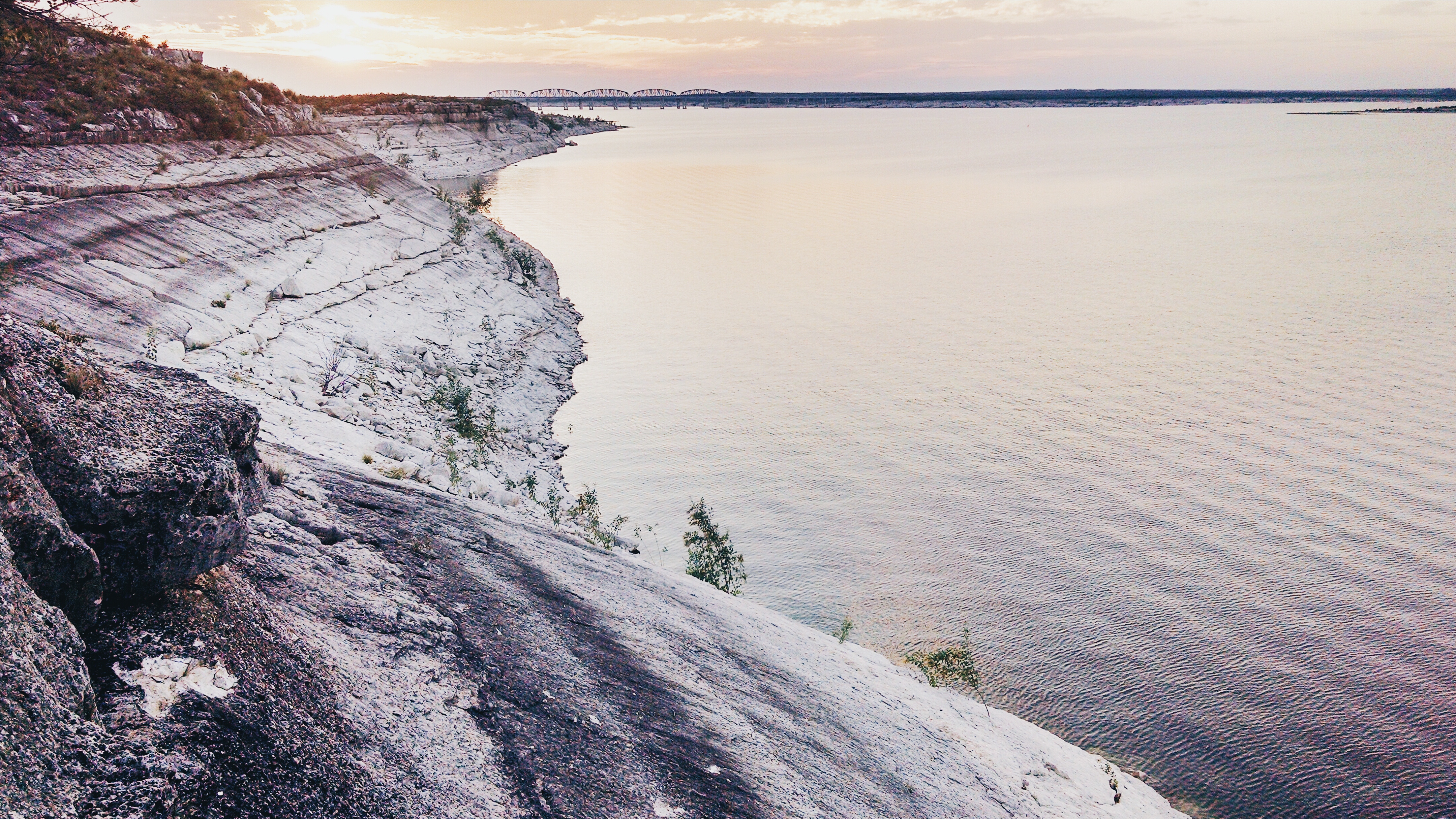 Limestone shoreline along Amistad National Recreation Area