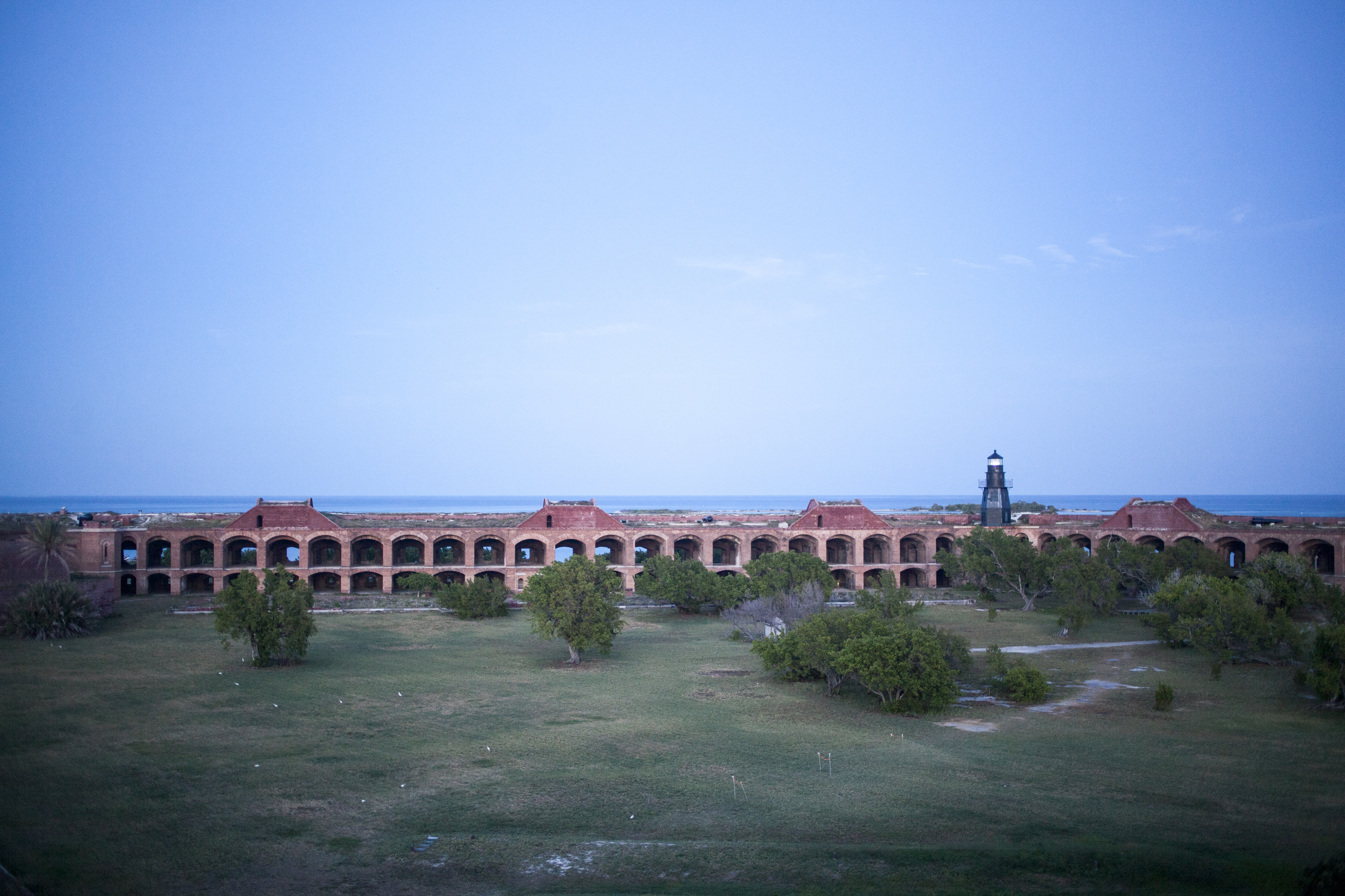 A view inside Fort Jefferson.