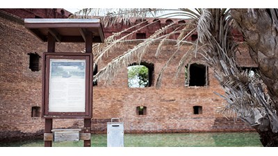 The self-service fee area at Garden Key.