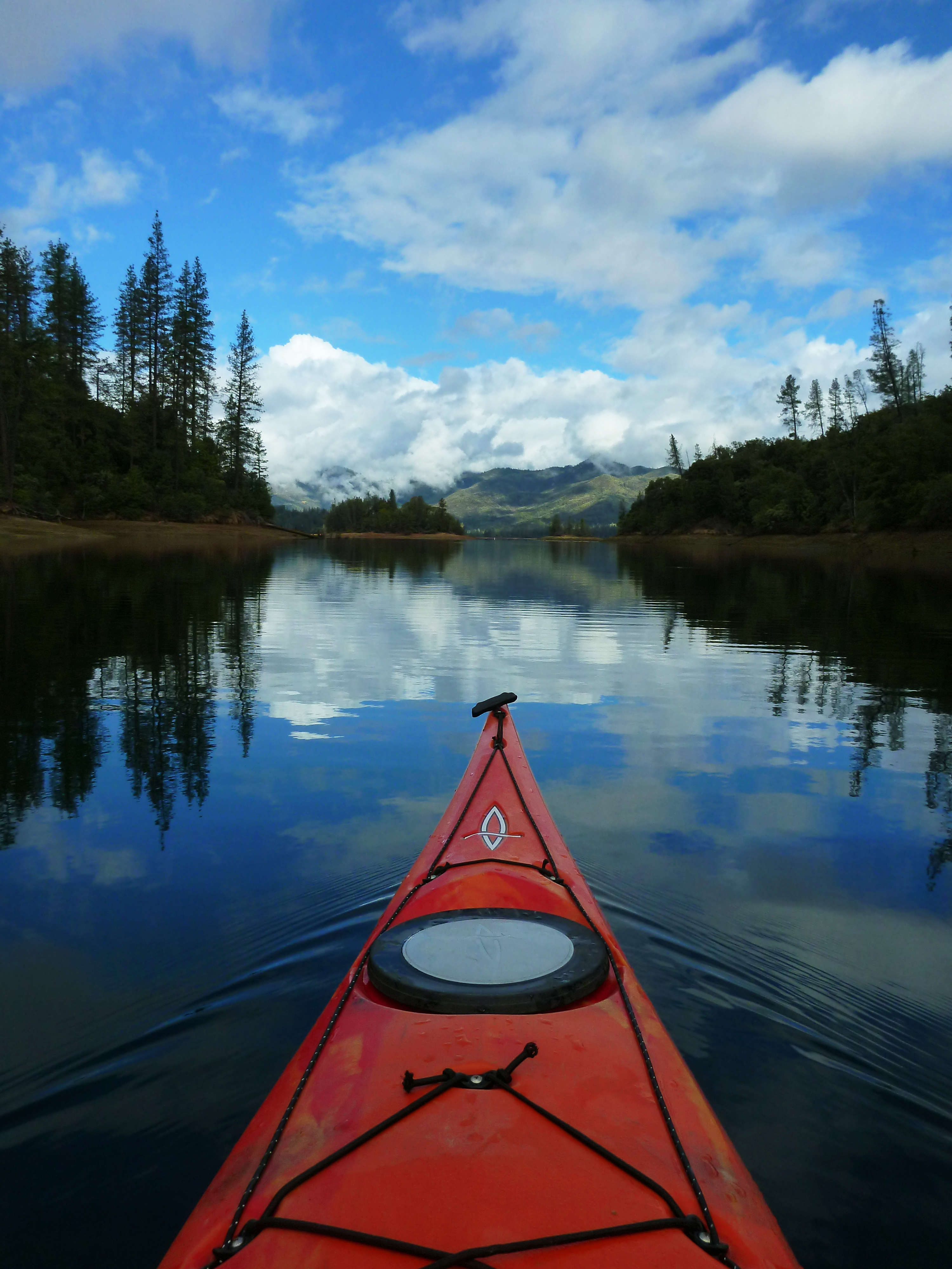 Crystal clear waters make for good paddling