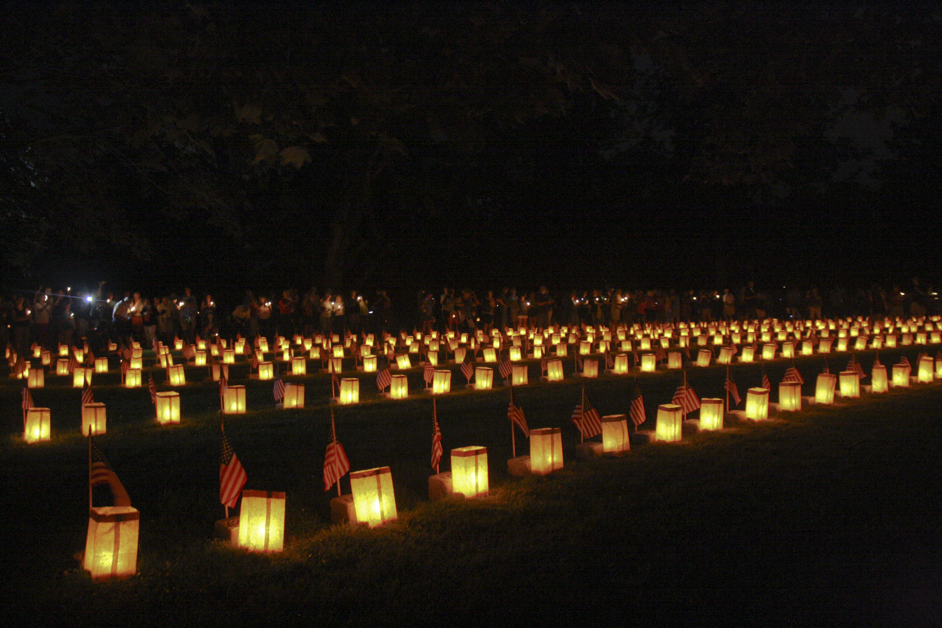 The Soldiers' National Cemetery during special illumination event