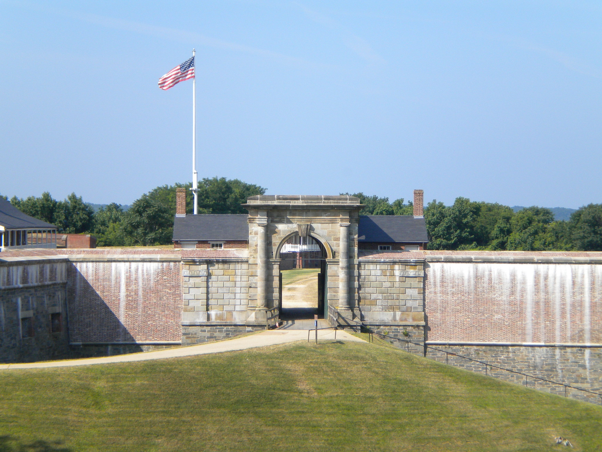 Entrance way into historic Fort Washington