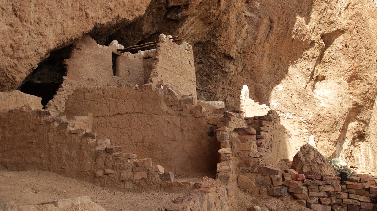 Two story rooms of the Upper Cliff Dwelling. 